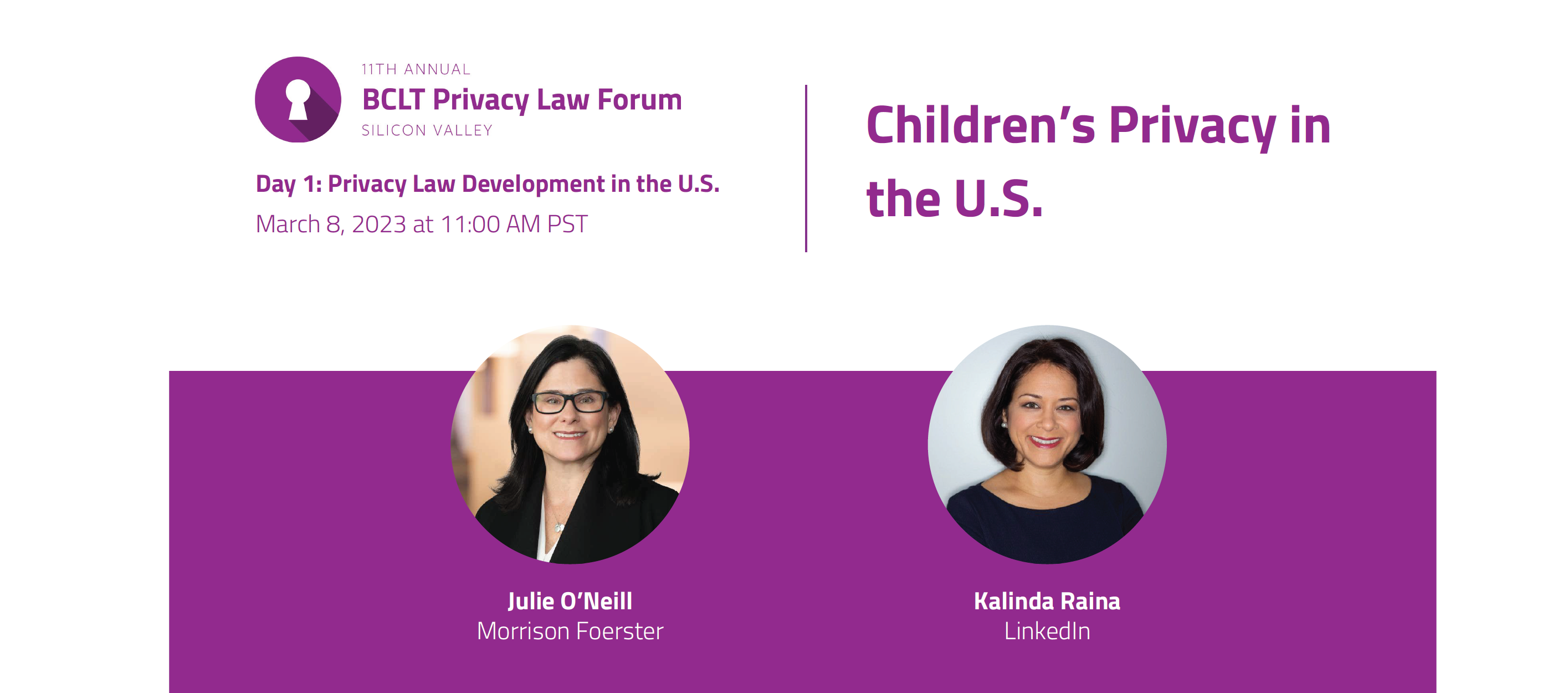 11th Annual BCLT Privacy Law Forum Children s Privacy In The U S 